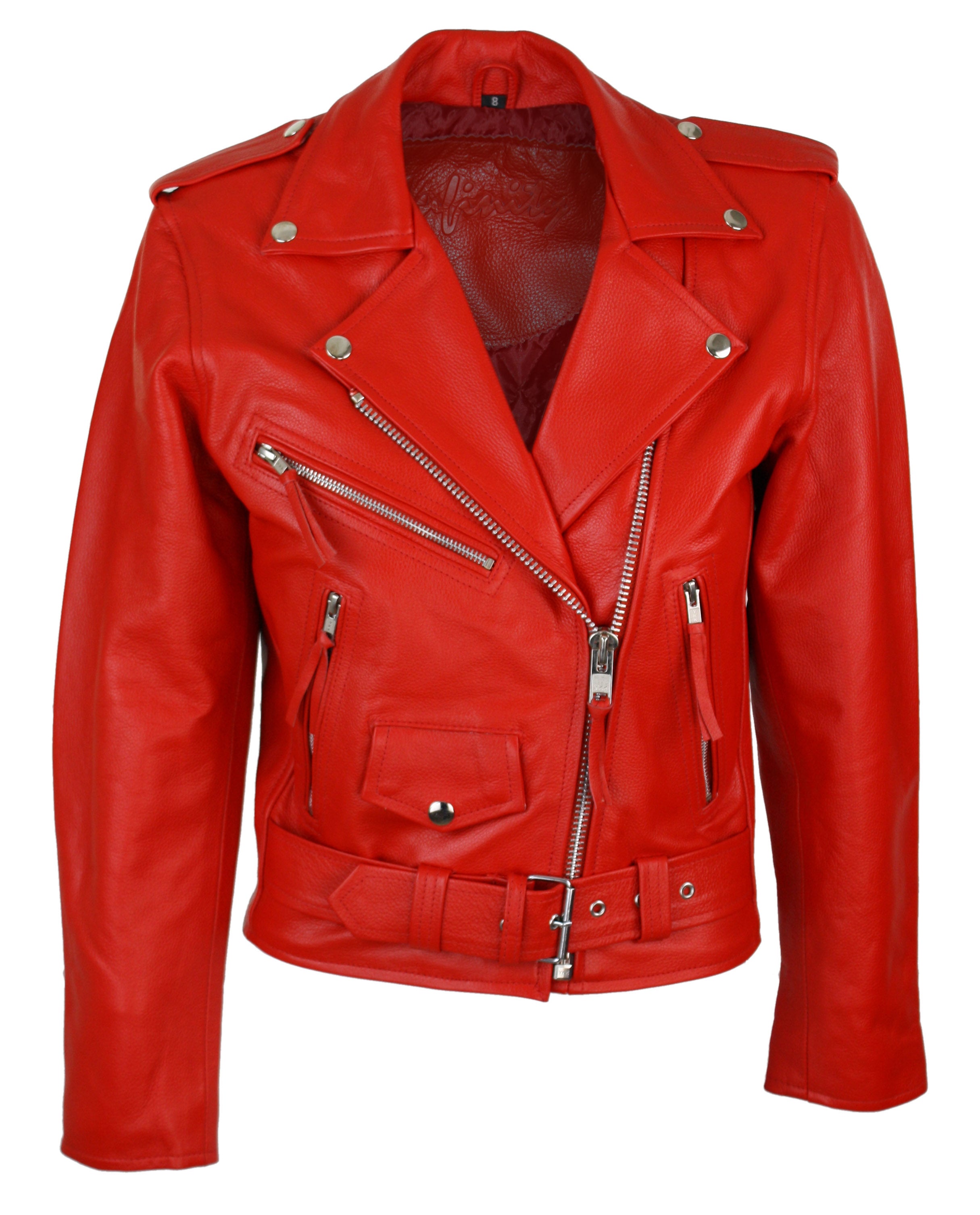 

Кожаная куртка Brando Biker TruClothing, красный