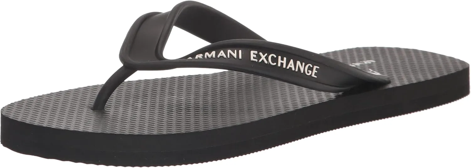 

Мужские шлепанцы Armani Exchange с логотипом, черный