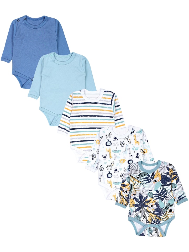 

TupTam Детские боди с длинными рукавами для мальчиков, 5 штук, оранжевого цвета