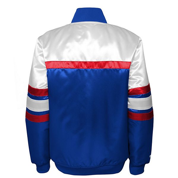 Синяя молодежная куртка New York Rangers на молнии Mitchell & Ness — фото 4