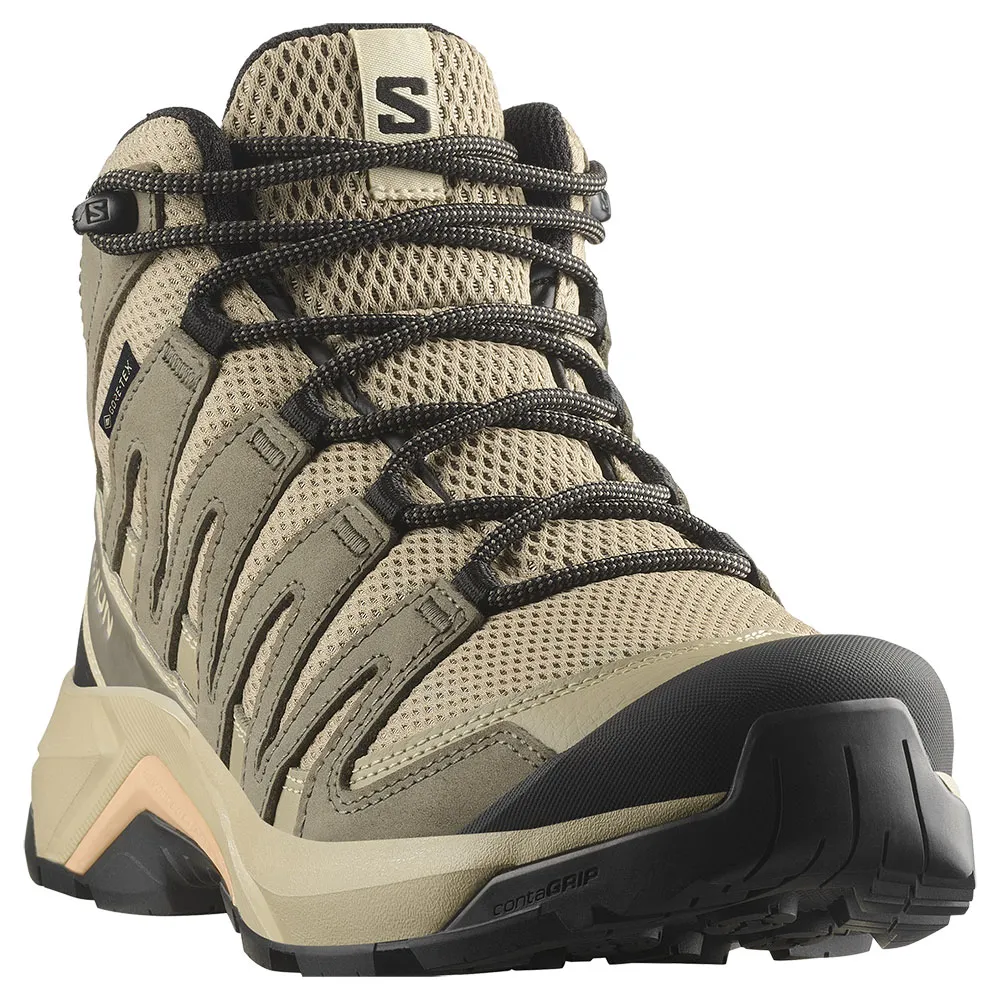 Походные ботинки женские Salomon X-Adventure Recon Mid с технологией Gore Tex, коричневый — фото 4