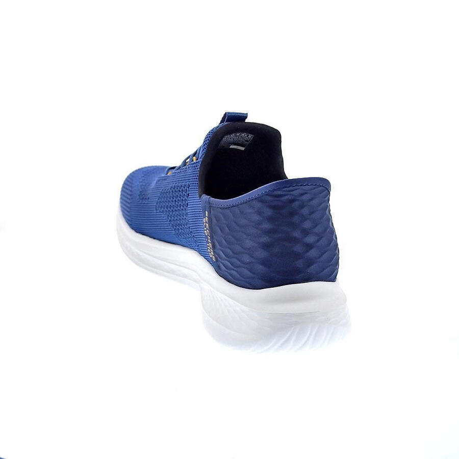 Кроссовки MAN Skechers Slip-ins Slaaus - ткань Quinto СИНИЙ — фото 3
