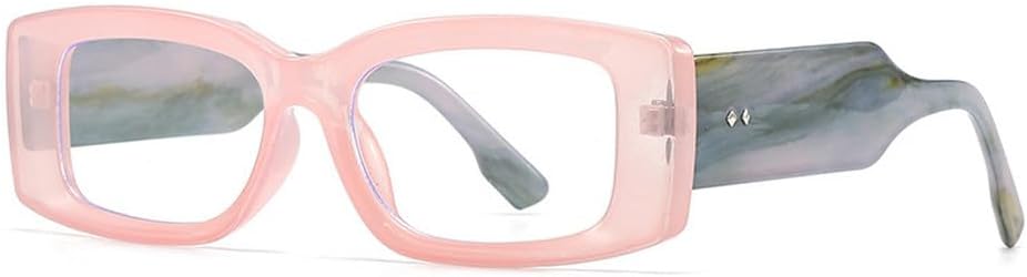 

Модные прямоугольные женские солнцезащитные очки класса люкс в стиле ретро, ​​конфетные цвета, прозрачный градиент; мужские солнцезащитные очки с широкими дужками и заклепками TKKTLLT, Pink Clear