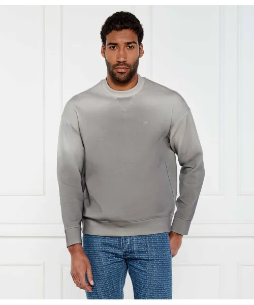 

Толстовка Oversize fit Emporio Armani, серый