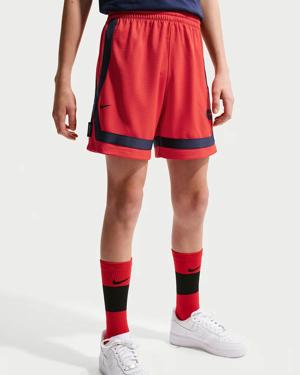Детские шорты Crossover Caitlin Clark, University Red/Midnight Navy/Midnight Navy — фото 2