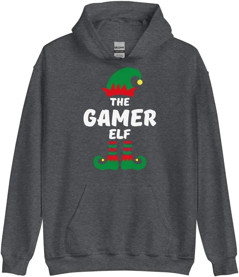 Свитшот The Gamer Elf Funny Christmas Generic, Dark Heather