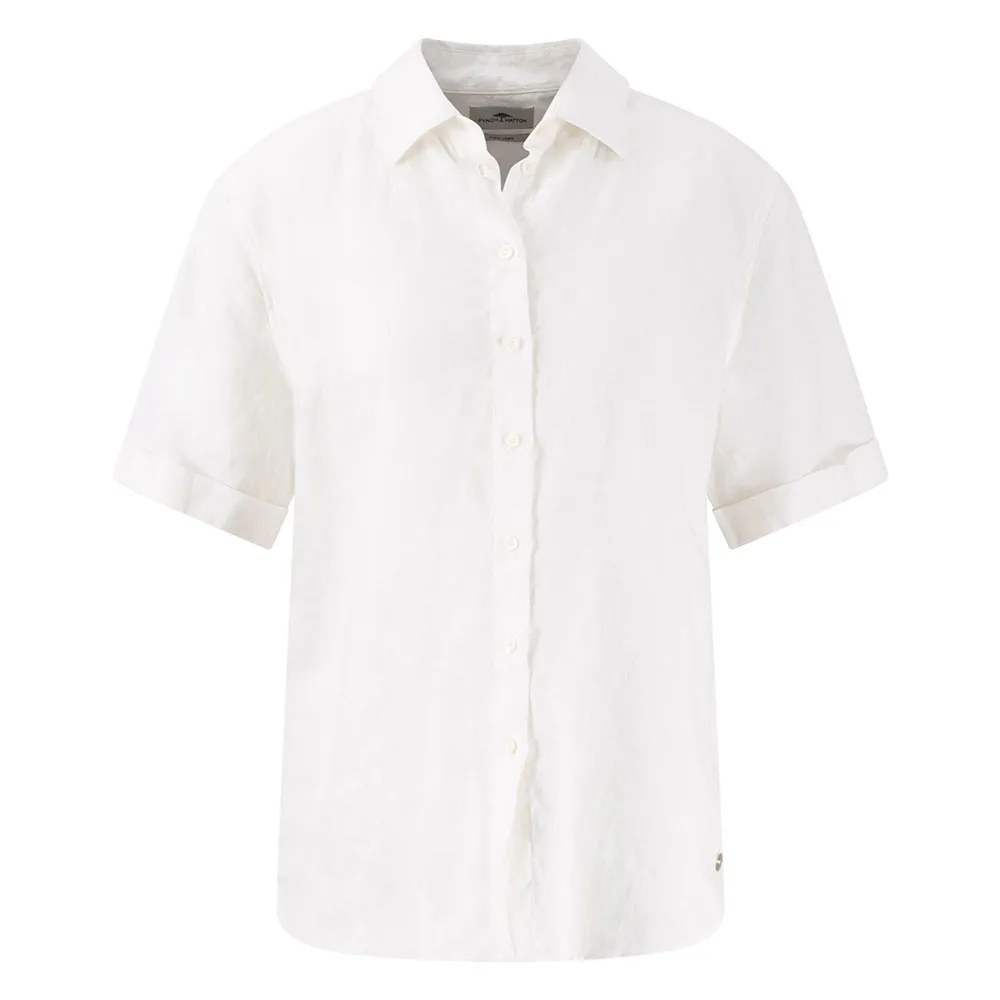 

Блузка с коротким рукавом Fynch Hatton 25041047 Linen Mix, белый
