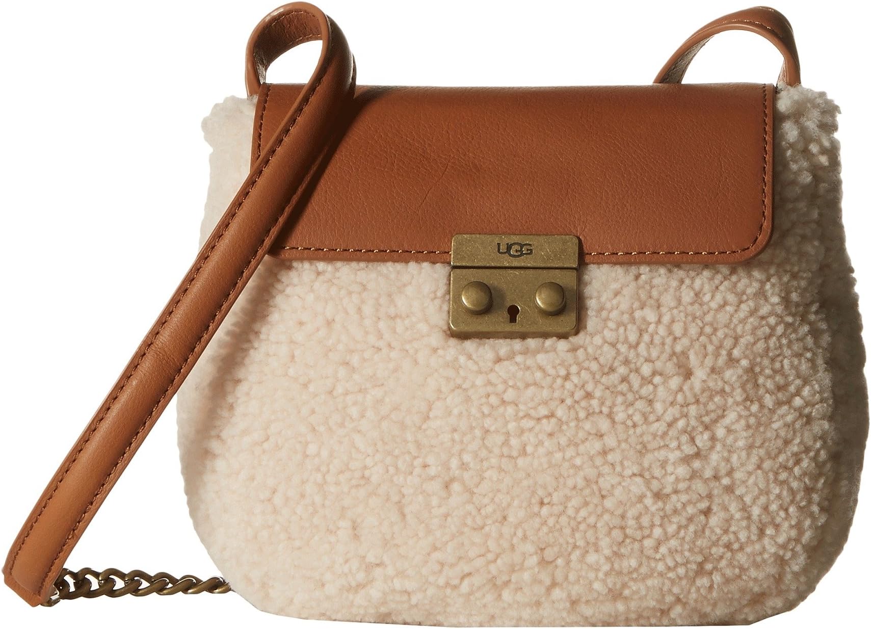 

Сумка кросс-боди UGG Vivenne Sheepskin Crossbody, цвет Chestnut/Natural