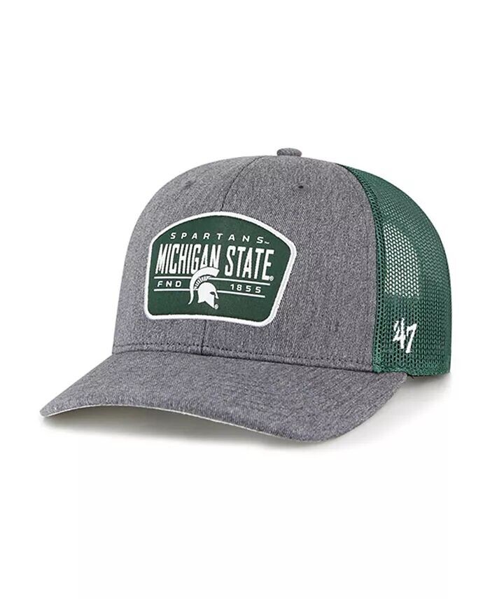 

Мужская угольная кепка Michigan State Spartans Slate Trucker Snapback '47 Brand