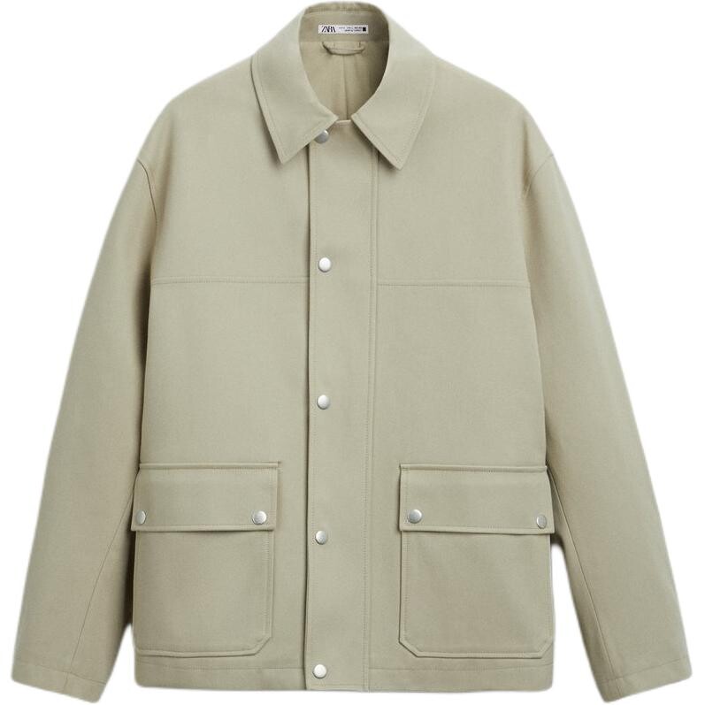 

Пальто-парка мужское песочное Zara, цвет Sand