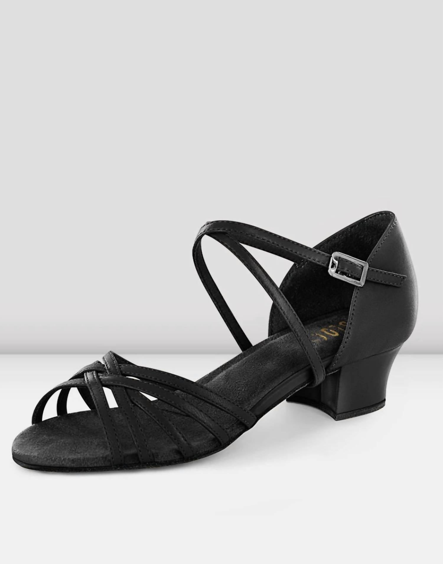 Women's Leather Annabella Latin Practice Shoe In Black Bloch