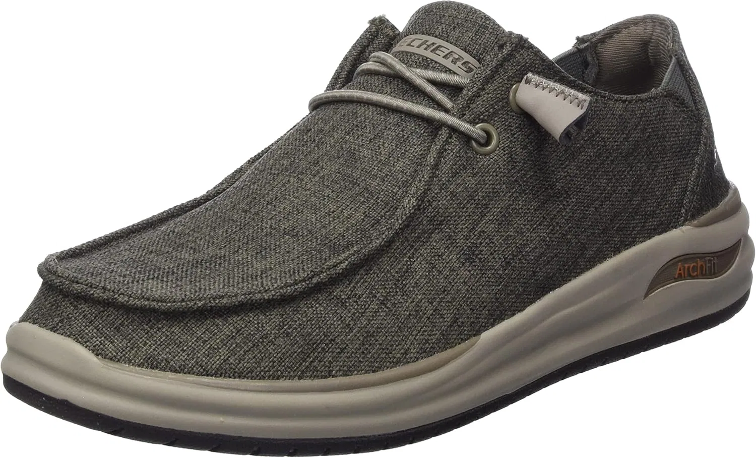 Мужские повседневные кроссовки Skechers 204797 Ccgy, Dark Taupe Canvas