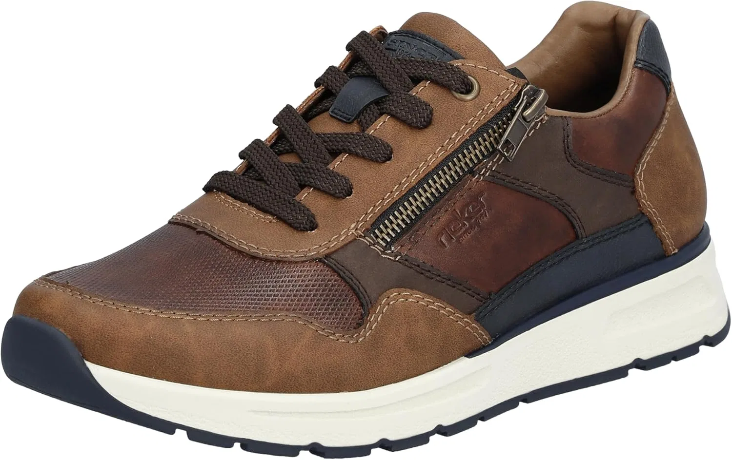 Мужские туфли Rieker B0701 на шнуровке, Brown