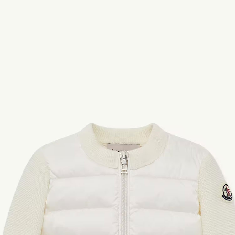 Пуховик для младенцев и малышей Moncler, белый — фото 4