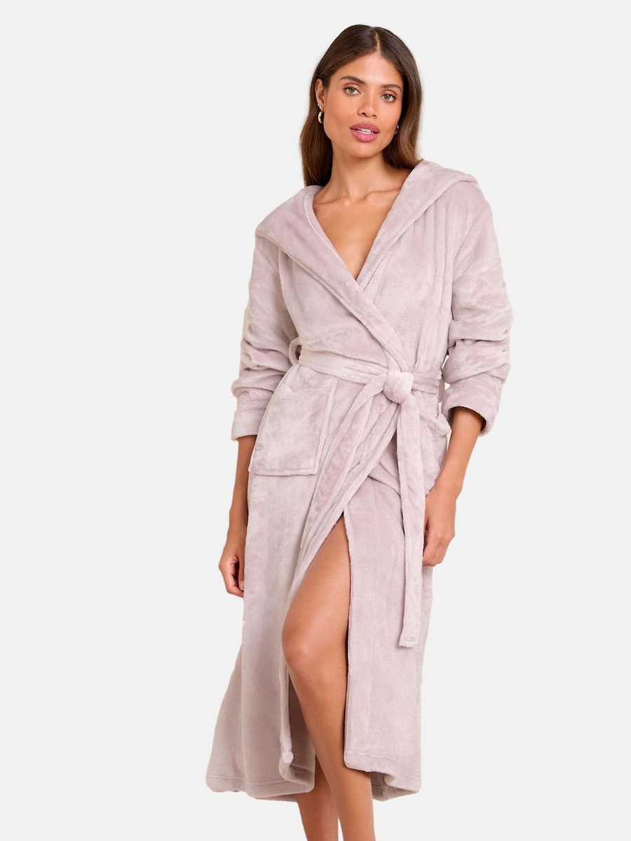 

Длинный халат Lipsy, пастельно-розовый