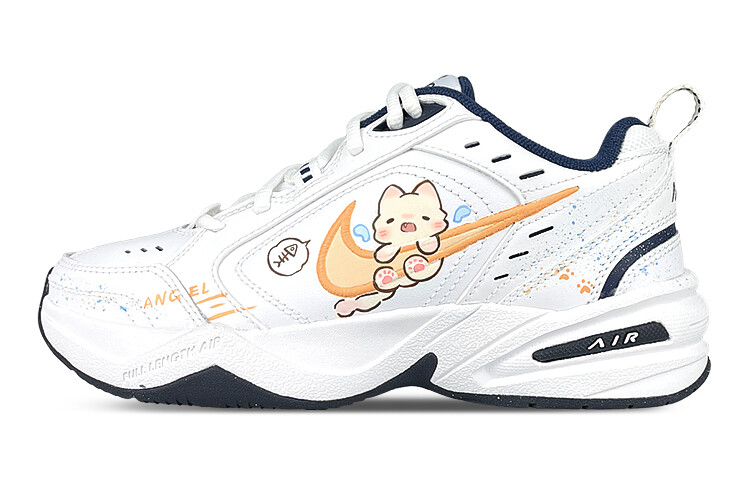 

Кроссовки Nike Air Monarch 4 Chunky Sneakers Unisex Low-top White/orange, белый