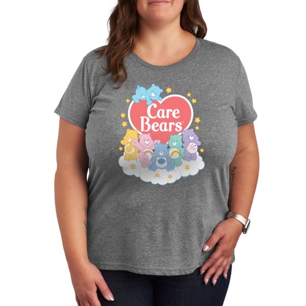 

Футболка с принтом Care Bears в пастельных тонах и облаками Licensed Character, серый