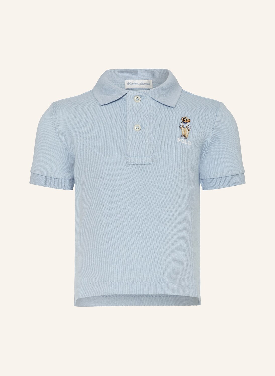 

Рубашка-Поло из пике Polo Ralph Lauren, голубой