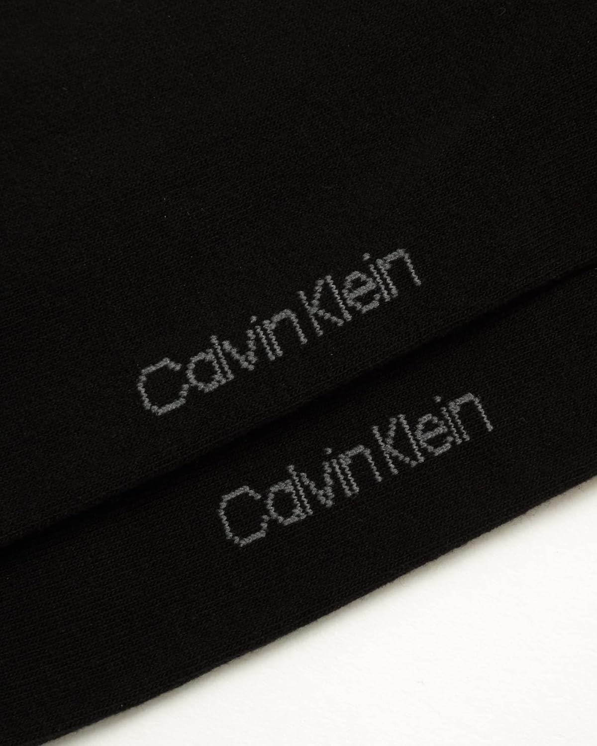 Мужские носки Calvin Klein под костюм - 2 пары легких эластичных мягких рабочих носков для мужчин, для повседневной деловой и официальной одежды, Dark Black — фото 4
