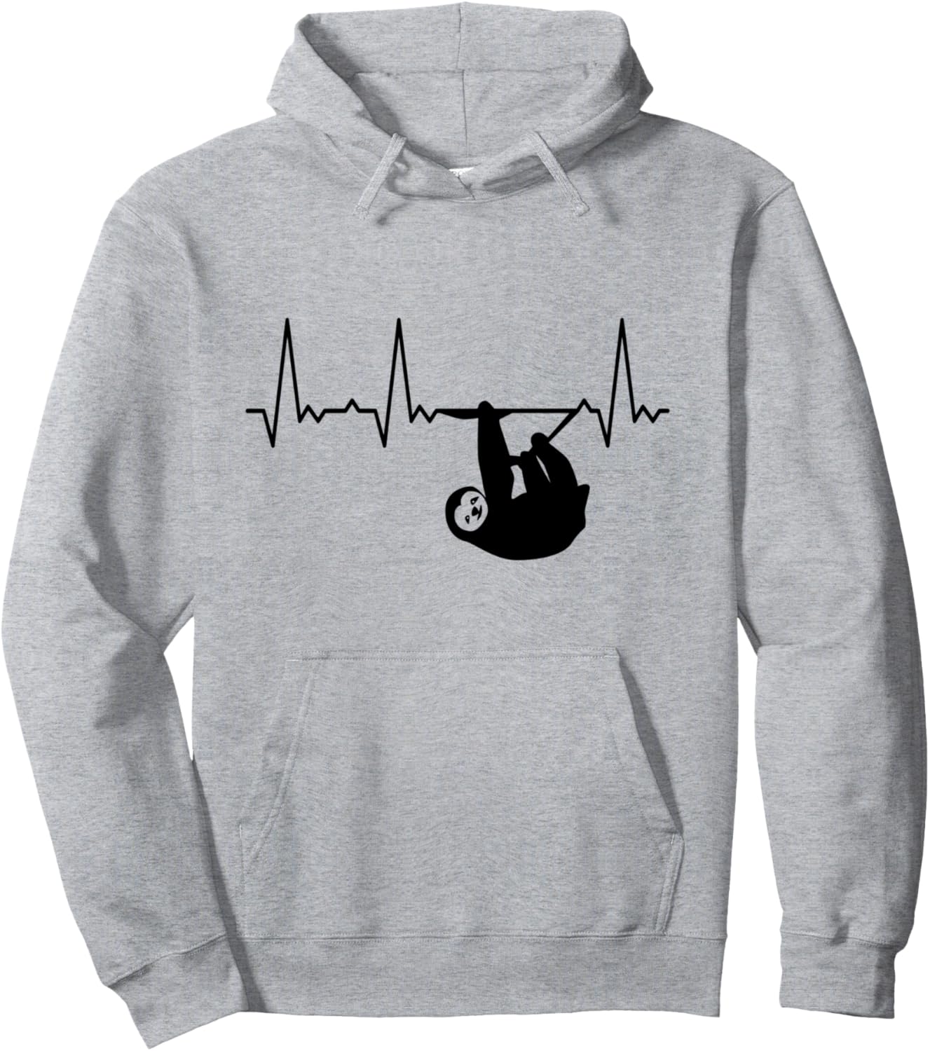 

Худи с изображением ленивца и сердцебиения, синий Heartbeat Graphic Gifts For Women, Men, And Kids