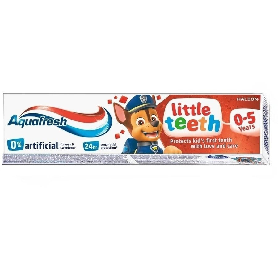 

Aquafresh Little Teeth, зубная паста, Щенячий патруль, 0-5, 50 мл