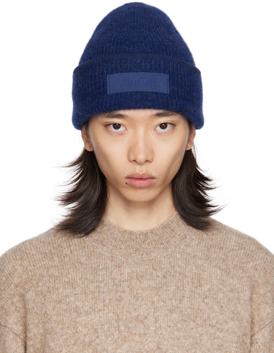 

Шапка-бини «Le bonnet Gros Grain» JACQUEMUS, темно-синий