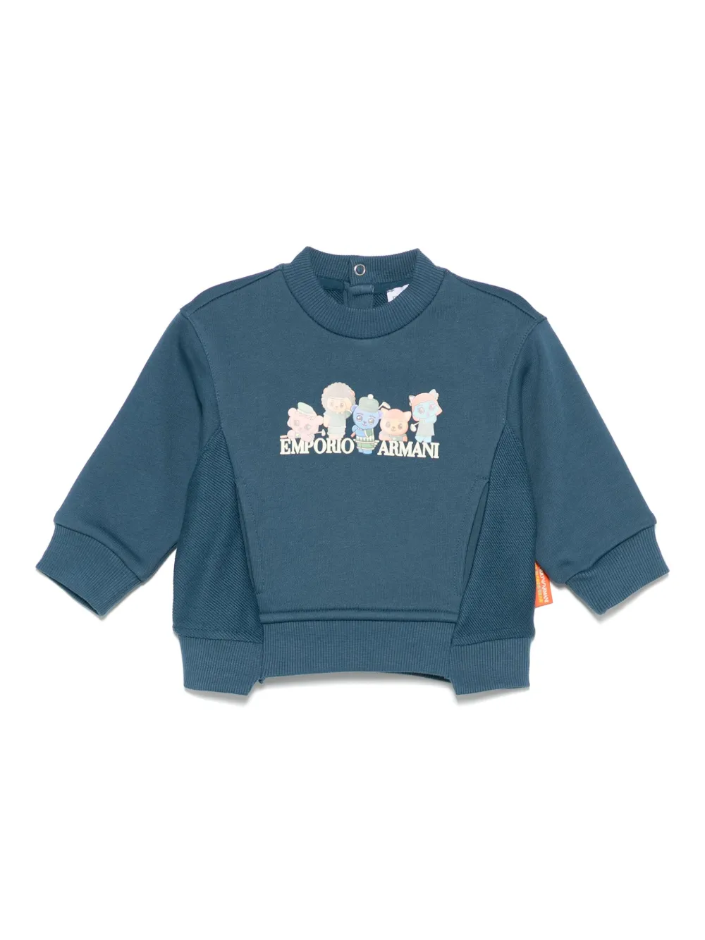 

Толстовка с аппликацией Emporio Armani Kids, синий