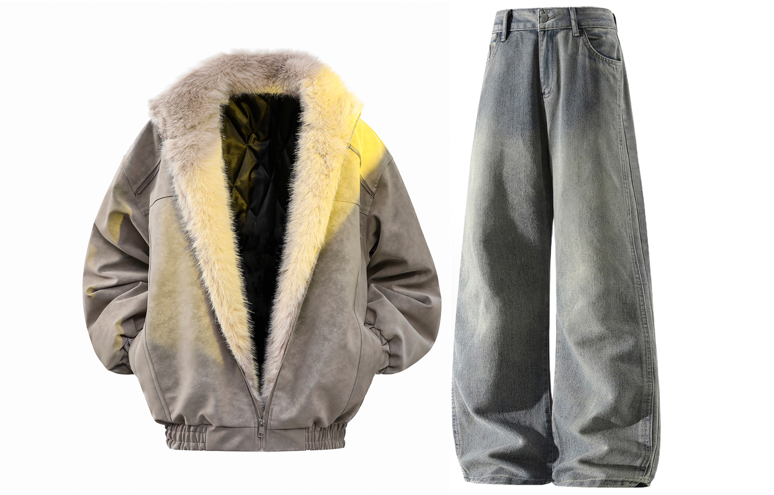 

Толстовка Casual Sportswear утепленная с капюшоном унисекс X1617, светло-серый mountain hawk cotton jacket+желтый mud pants