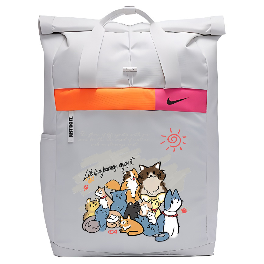 

Nike Тканевый рюкзак с принтом унисекс белый, A Group of Cats