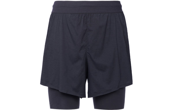 Шорты yoga solid color lacing breathable casual sports shorts black Nike, мультиколор — фото 2