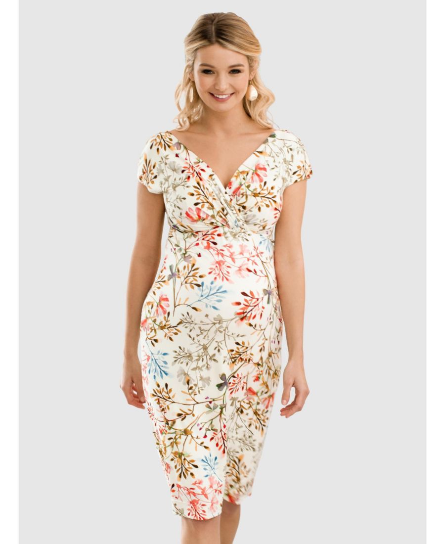 

Платье-футляр в стиле Бардо для беременных Tiffany Rose Maternity, Watercolour meadow