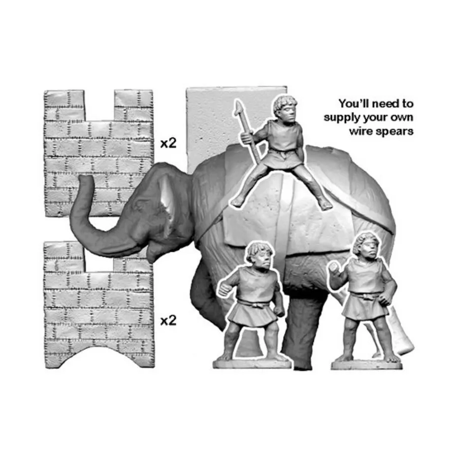 

Нумидийский слон, Historical Miniatures - Ancient - Numidians (28mm) (Crusader Miniatures)