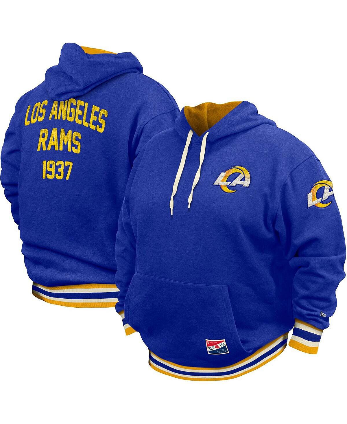 

Мужской пуловер с капюшоном Royal Los Angeles Rams Big and Tall НФЛ New Era