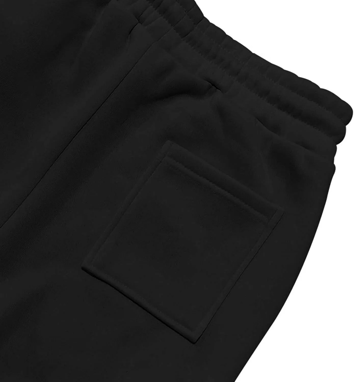 Мужской спортивный костюм с капюшоном, хлопок, A03_black — фото 4