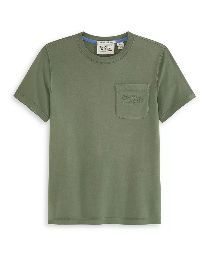 

Футболка Big Boys с эффектом поношенности SCOTCH & SODA, зеленый