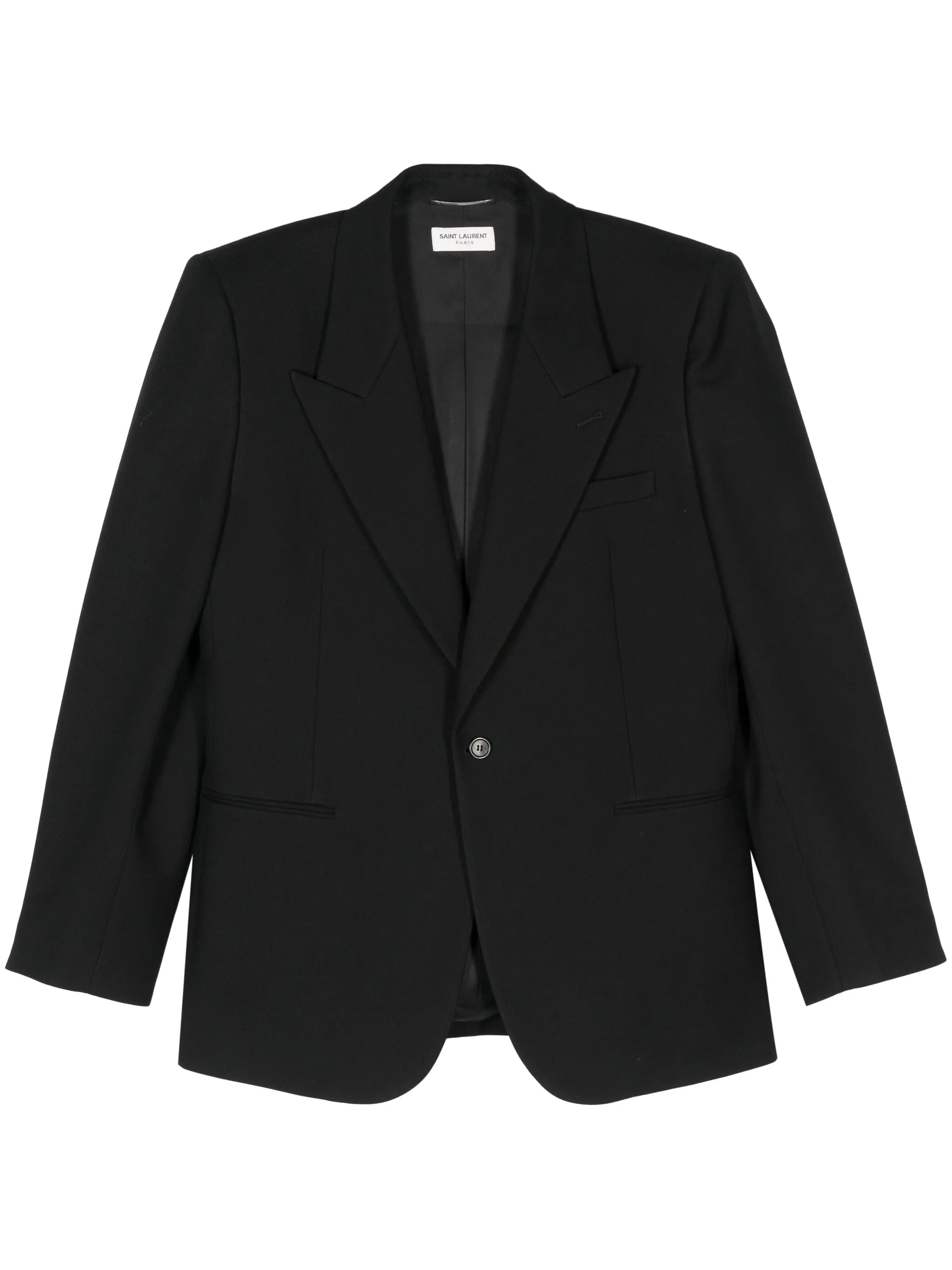 

Пиджак из вирджинской шерсти Saint Laurent, черный