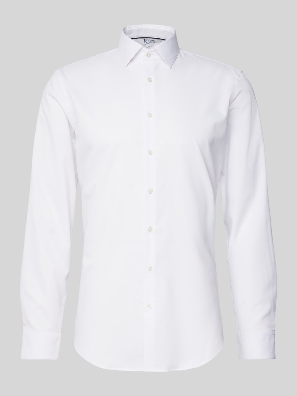 

Рубашка делового покроя с воротником-стойкой Jake*s, белый