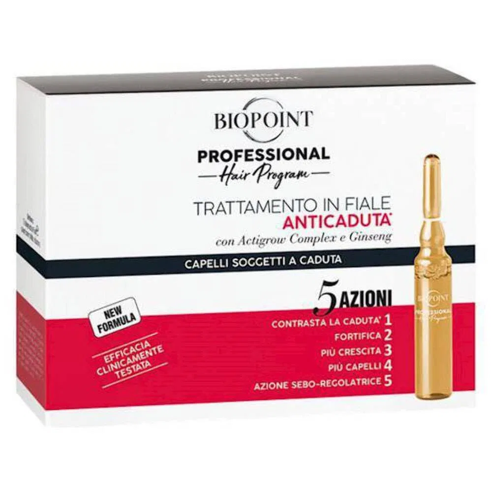 Ампулы Biopoint Professional Hair Program от выпадения волос с женьшенем, 10 x 7 мл Biopoint