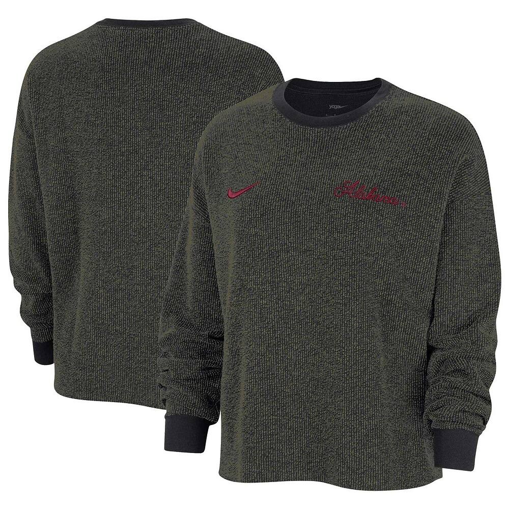 

Женский черный пуловер для йоги с надписью Nike Alabama Crimson Tide, цвет Ala Black