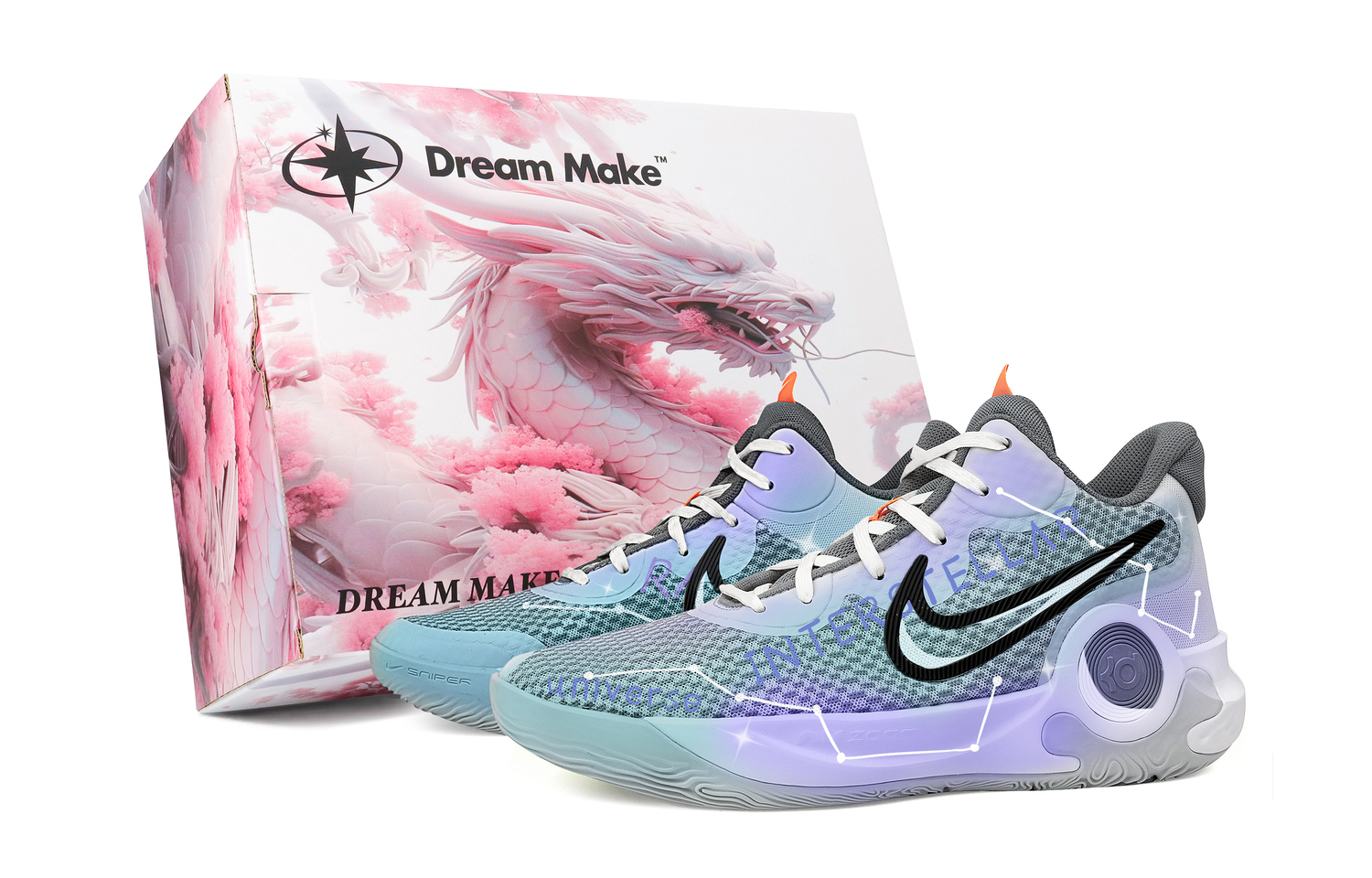 

Nike Кроссовки KD Trey 5 IX противоскользящие износостойкие низкие баскетбольные унисекс светло-голубые, цвет Light Blue