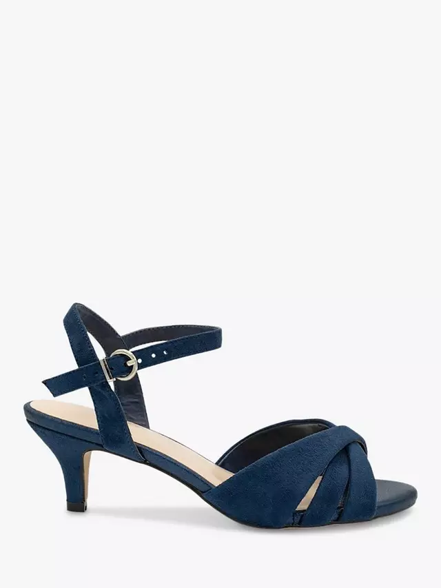 

Сандалии Paradox London Talor Wide Fit Shimmer Mid, темно-синий
