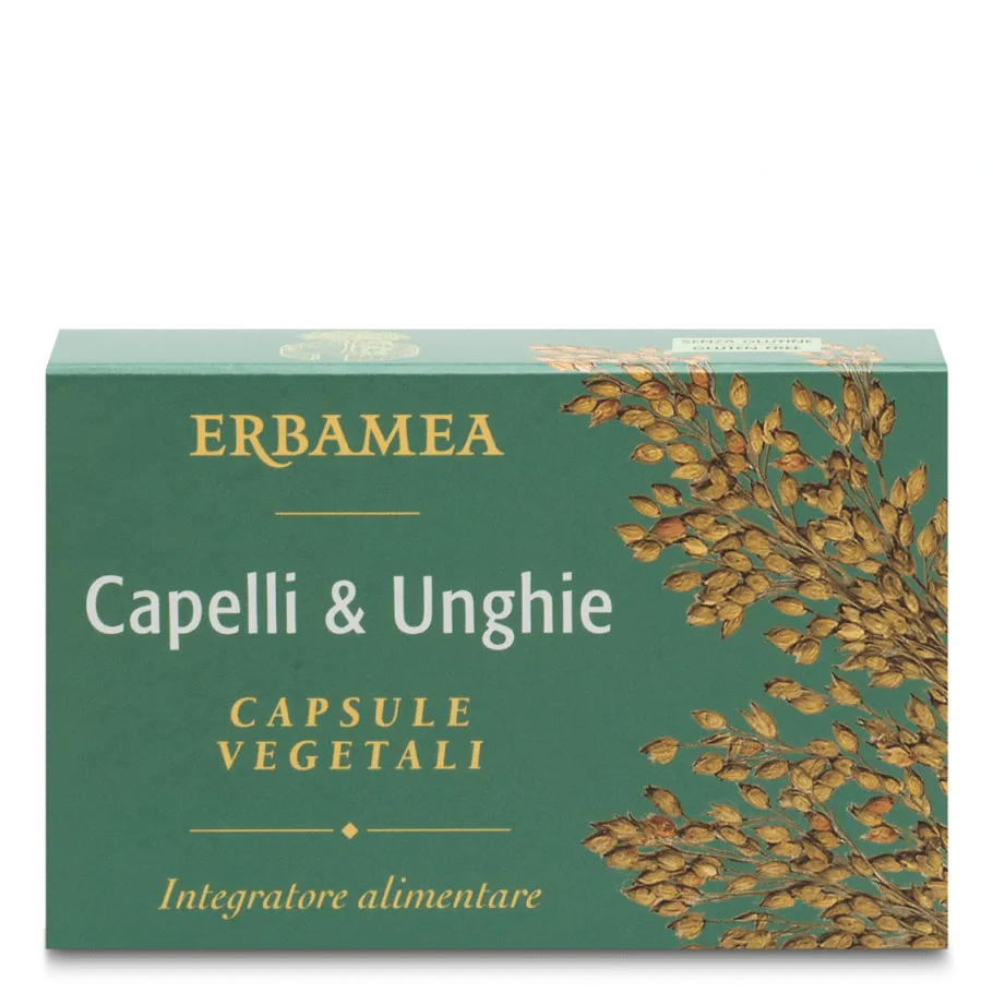 

Erbamea Hair & Nails 24 растительные капсулы для нормальных волос и ногтей