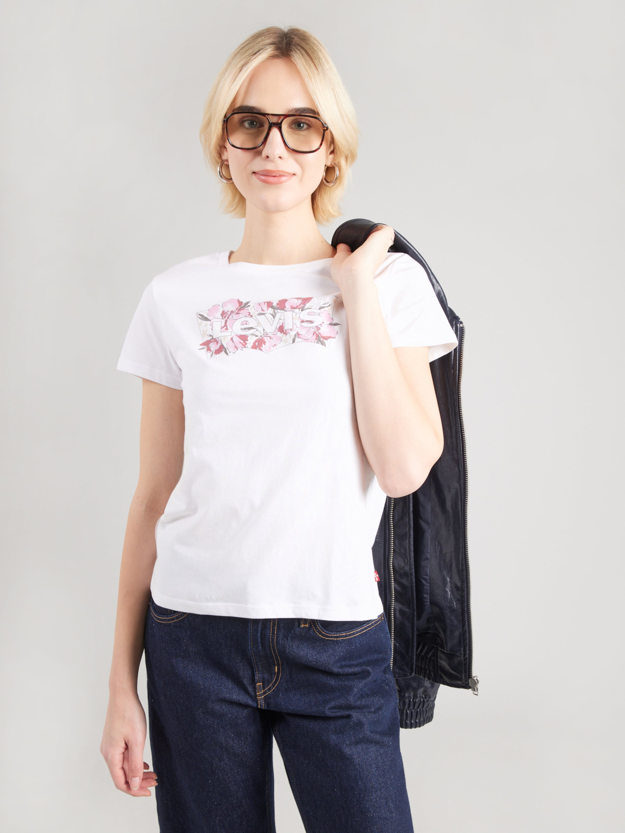 LEVI'S  Футболка 'Perfect Tee' в цвете White, Natural White — фото 3