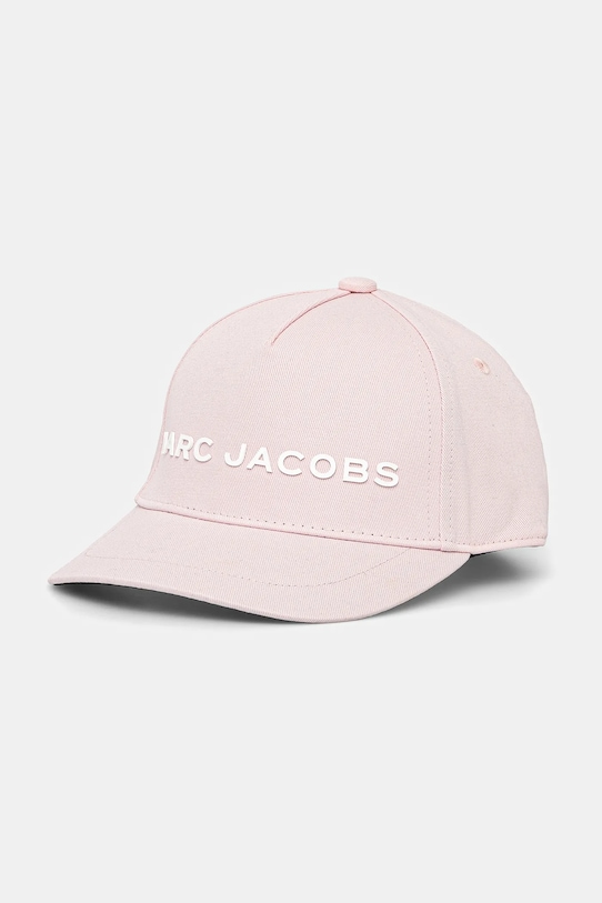 

Детская хлопковая кепка с козырьком Marc Jacobs, розовый