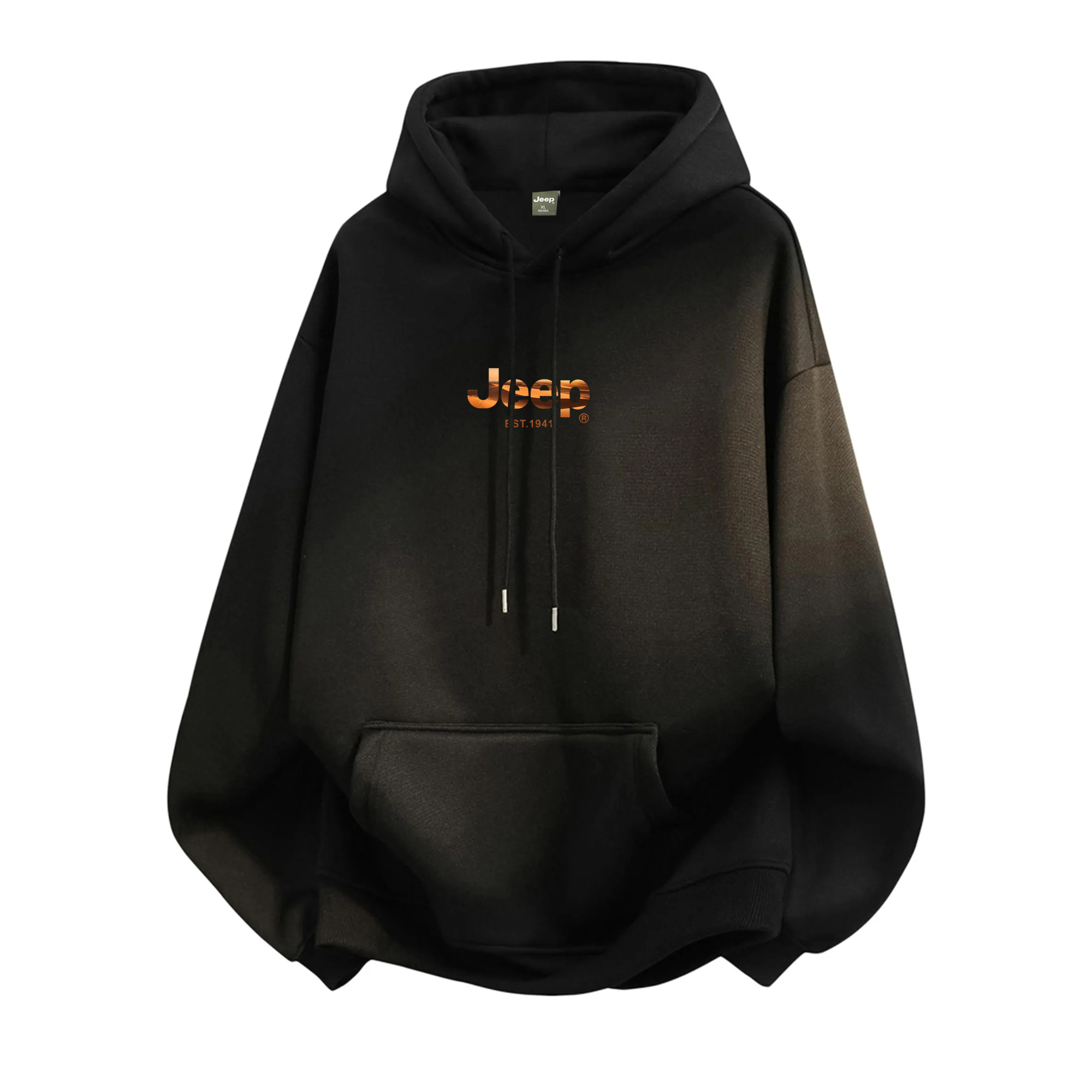 

Толстовка Unisex Hooded Moderate Regular Jeep, черный