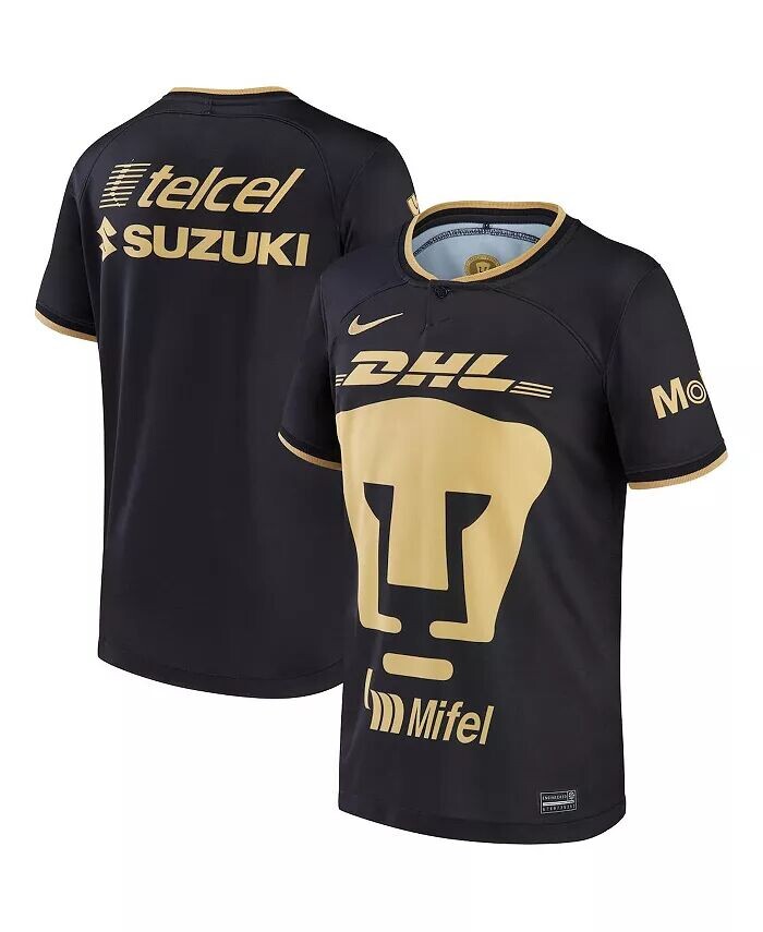 

Черная майка Big Boys and Girls Pumas 2022/23 Stadium Third Replica Nike, черный