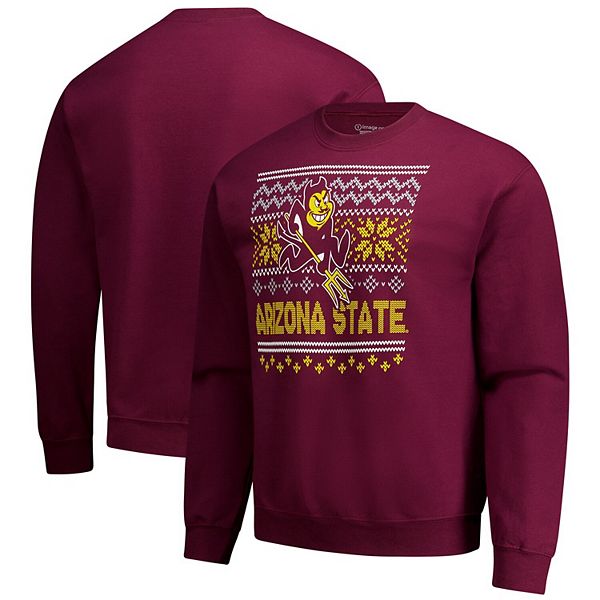 

Мужской бордовый свитшот Arizona State Sun Devils Holiday Fleece Image One
