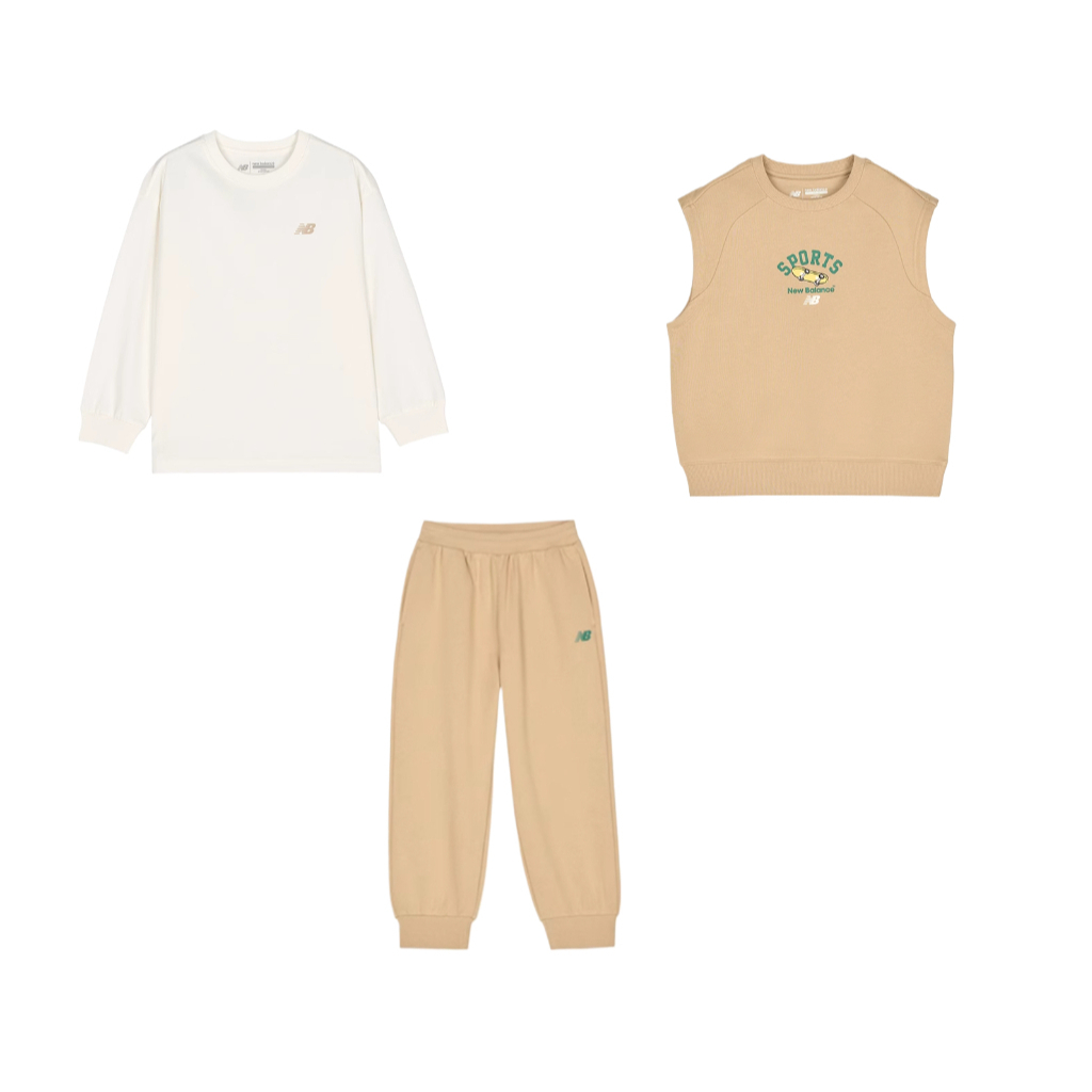 

Детский спортивный комплект Casual Sportswear из 3 предметов New Balance, хаки