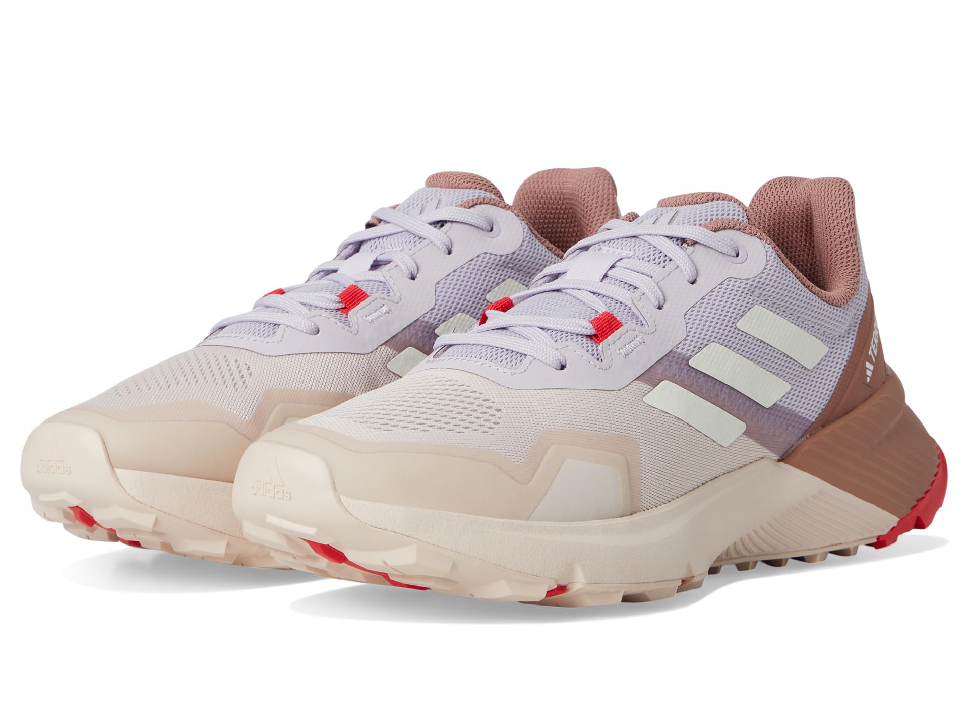 Кроссовки adidas Outdoor Terrex Soulstride Trail Running Shoes, цвет Putty Mauve/Off White/Pure Ruby