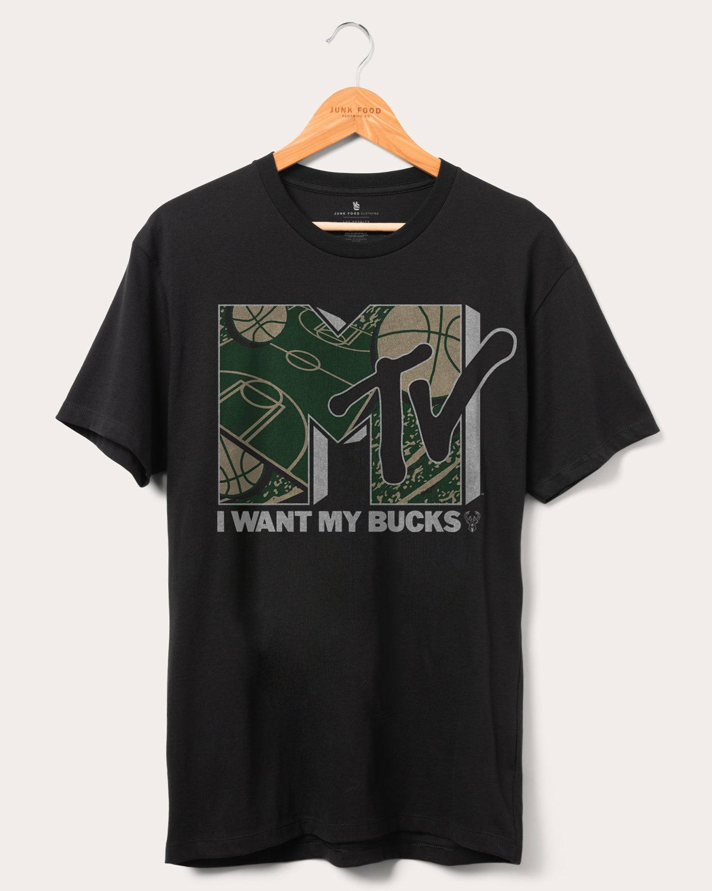 

Футболка Bucks x MTV «Я хочу свою фанатку» Junk Food Clothing, черный